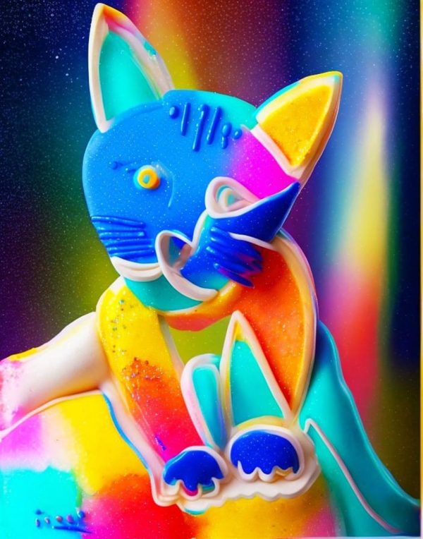 Venta online de la obra titulada “Gato miron” realizada por el artista contemporáneo Francisco Javier Corral Gutiérrez (Fran J.Korral).