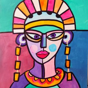 Venta online de la obra titulada “Sra. Pronovia” realizada por el artista contemporáneo Francisco Javier Corral Gutiérrez (Fran J.Korral).